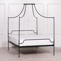 Glasstone Black Iron 4ft6 Double Size Poster Bed