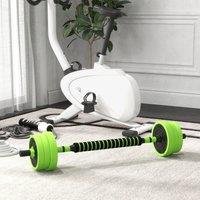 SPORTNOW 4-in-1 Adjustable Weight Dumbbells Set, Used as Barbell, Kettlebell, Push up Stand, Free Weights Set for Men & Women Home Gym Training