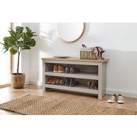 GFW Lancaster Simple Shoe Bench in Grey