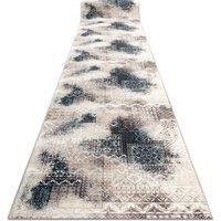 RugsX Anti-Slip Patchwork Runner in Beige | Size: 100 cm x 350 cm