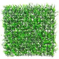 Primrose Buxus Artificial Hedge Outdoor Patio Fence 4 Panels 50cm x 50cm in None | Size: 50 cm x 50 cm