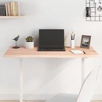 Berkfield Home Table Top 100x50x2 cm Untreated Solid Wood Oak in Brown | Size: 100 x 50 x 2 cm