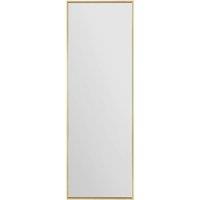 MirrorOutlet The Artus - Gold Aluminium Edged Wall Mirror 47" X 16" (120CM X 40CM) | Size: 1 Pack