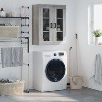 Berkfield Home Wall Mounted Cabinet Grey Sonoma 69.5x34x90 cm