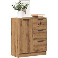 Berkfield Home Sideboard Artisan Oak 60x30x70 cm Engineered Wood in Brown | Size: 60 x 30 x 70 cm