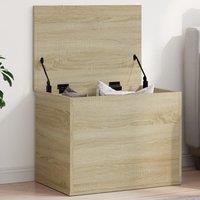 Berkfield Home Storage Box Sonoma Oak 60x42x46 cm Engineered Wood in Brown | Size: 60 x 42 x 46 cm