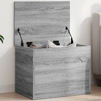 Berkfield Home Storage Box Grey Sonoma 60x42x46 cm Engineered Wood | Size: 60 x 42 x 46 cm