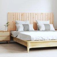 Berkfield Home Wall Headboard 166x3x60 cm Solid Wood Pine in Brown | Size: 166 x 3 x 60 cm