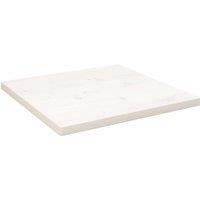 Berkfield Home Table Top White 40x40x2.5 cm Solid Wood Pine Square