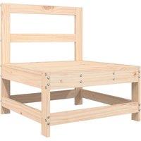 Garden Middle Sofa Solid Wood Pine