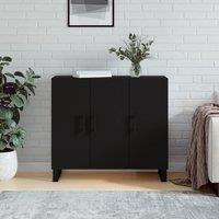 Sideboard Black 90x34x80 cm Engineered Wood