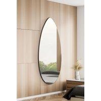 MirrorOutlet The Tear Drop - Frameless Glass Wall Mirror 63" X 24" (160CM X 60CM) in Silver | Size: 1 Pack