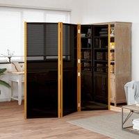 Berkfield Home 3-Panel Room Divider Black 210x180 cm