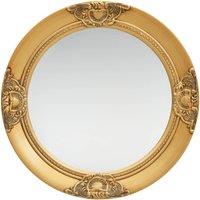 Berkfield Home Wall Mirror Baroque Style 50 cm Gold