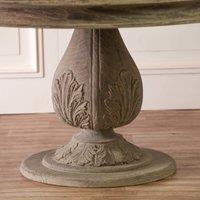 Glasstone Rustic Washed 150cm Round Acorn Dining Table in Light Brown