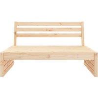 Garden Middle Sofa 120x80 cm Solid Wood Pine