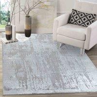 Desire Rugs Serenity Modern Abstract Abrasion Area Rug - Contemporary Style for Living Room, Bedroom or Hallway in Grey | Size: 160 cm x 230 cm