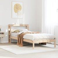 Bed Frame without Mattress 75x190 cm Small Single Solid Wood Pine