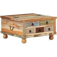 Coffee Table Reclaimed Wood 70x70x38 cm