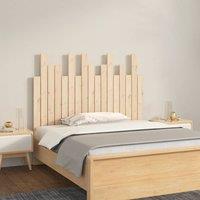 Berkfield Home Wall Headboard 108x3x80 cm Solid Wood Pine in Brown | Size: 108 x 3 x 80 cm