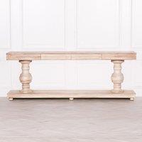 Glasstone Wooden Console Table with Drawers in Light Brown
