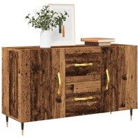 Berkfield Home Sideboard Old Wood 100x36x60 cm Engineered Wood in Brown | Size: 100 x 36 x 60 cm