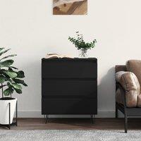 Berkfield Home Sideboard Black 60x35x70 cm Engineered Wood | Size: 60 x 35 x 70 cm