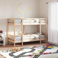 Berkfield Home Bunk Bed without Mattress 80x200 cm Solid Wood Pine in Brown