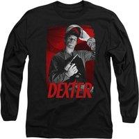 Paramount Home Entertainment Men's Dexter See Saw Long Sleeve T-Shirt, Black | Size: Small
