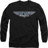Top Gun: Maverick Men's Maverick Logo Long Sleeve T-Shirt, Black | Size: 2XL