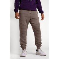 Enorsia Men's Pleated Plain Drawstring Jogger in Brown | Size: Small