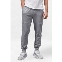 Enorsia Men's Ribbed Hem Terry Jogger in Grey | Size: 2XL