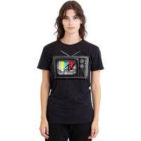 MTV Men's Tv T-Shirt, Black | Size: Large
