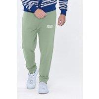 Enorsia Men's Straight Leg Joggers in Green | Size: Large