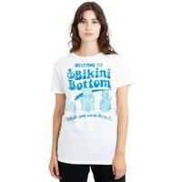 Spongebob Men's Bikini Bottom Welcome T-Shirt, White | Size: XL