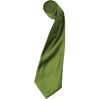 Premier Men's Plain Satin Tie (Narrow Blade) Pack of 2 in Green