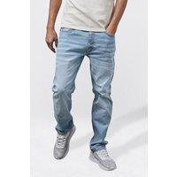 Enorsia Men's Cotton Slim Fit Jeans in Light Blue | Size: 36