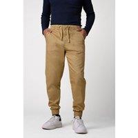 Enorsia Men's Classic Twill Jogger in Yellow | Size: 40