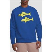 Paramount Home Entertainment Men's Legends Of The Hidden Temple Blue Barracudas Crew Sweatshirt, Royal Blue | Size: XL