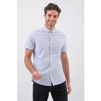 Enorsia Men's Light Blue Short Sleeve Oxfrod Shirt | Size: Small