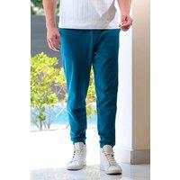 Enorsia Men's Premium Soft Cotton Jogger in Blue | Size: Small