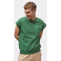 Enorsia Men's Crew Neck Sleeveless Sweatshirt in Green | Size: Medium