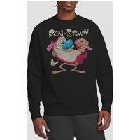 Paramount Home Entertainment Men's Ren & Stimpy Two Of A Kind Crew Sweatshirt, Black | Size: Small