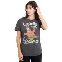 Spongebob Men's Singing Patrick T-Shirt, Charcoal | Size: Medium