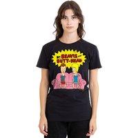 MTV Men's Beavis & Butthead Couch Logo Og T-Shirt, Black | Size: Small