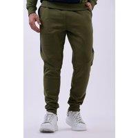 Enorsia Men's Colour Block Jersey Track Jogger in Green | Size: XL