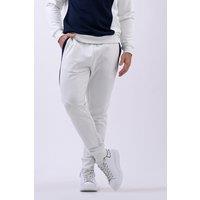 Enorsia Men's Colour Block Jersey Track Jogger in White | Size: XL