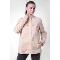 Enorsia Women's Oversize Traveller Jacket in Cream | Size: 14