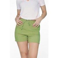 Enorsia Women's Women's High Rise Patch Pocket Shorts in Green | Size: 14
