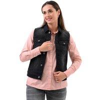 Enorsia Women's Black Classic Denim Jacket | Size: 12